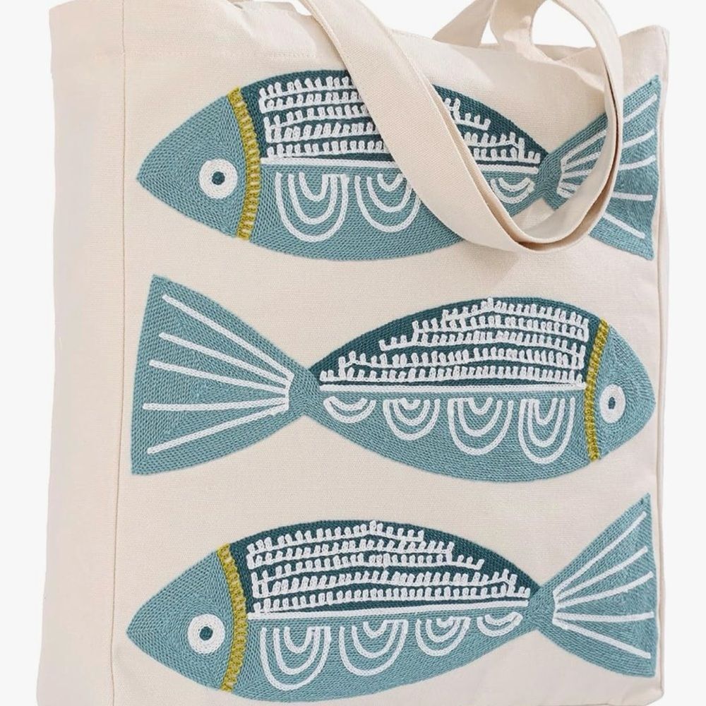 NEW Ocean-Themed Canvas Tote Bag
